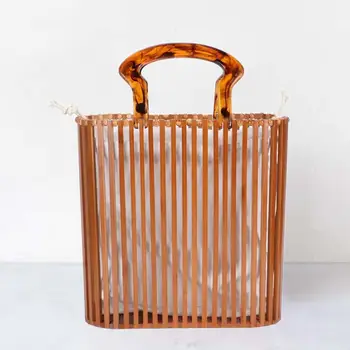  Легкая вечерняя сумочка, бамбуковая корзина, сумка для пляжных покупок