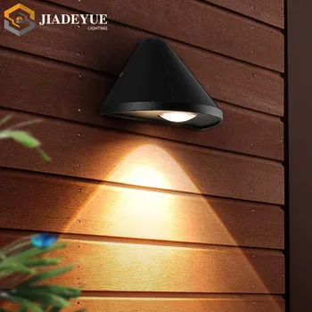  Jiadeyue наружный водонепроницаемый светодиодный настенный светильник, прожектор для вывески, современный минималистичный светильник для витрины магазина, настенный светильник для дверей