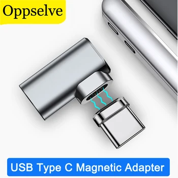  Магнитный адаптер USB Type C к Type-C Для Macbook Samsung S20 Huawei OnePlus Xiaomi 11 Быстрая Зарядка Игровой Магнит USB-C Разъем