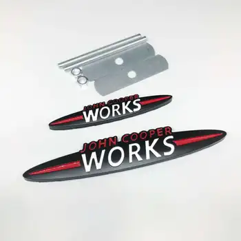  Автомобильный 3D Хромированный Металлический Значок JCW Эмблема Наклейка Для Mini Cooper S JCW F54 F55 F56 F60 R50 R55 R56 R53 Украшение Значок Наклейка С Логотипом