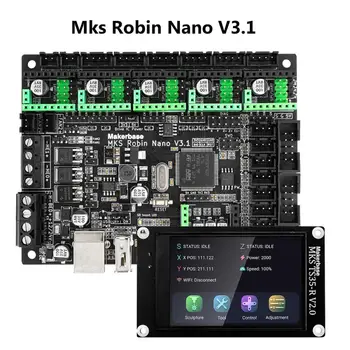  Makerbase MKS Robin Nano V3 32bit Материнская плата Контроллера TMC2209 TS35 Сенсорный Экран для Ender3 WIFI Модуль 3D Принтер Часть