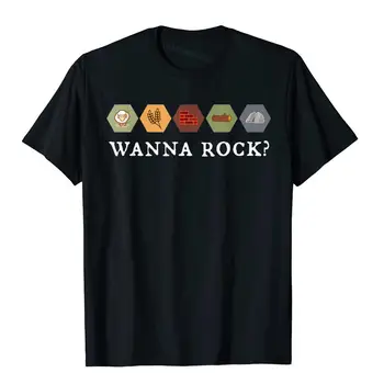  Настольная игра Wanna Rock Settlers, ночная футболка, футболки для вечеринок, новейшие хлопковые топы, футболки с принтом для мужчин