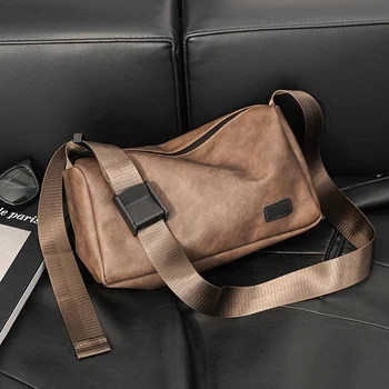  Модная вместительная сумка через плечо, мужская сумка через плечо из искусственной кожи для мессенджера, мужская сумка для Ipad