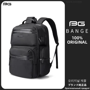  Рюкзак для ноутбука BANGE с защитой от кражи, 15,6-дюймовый водонепроницаемый USB-перезаряжаемый Оксфордский рюкзак, мужской модный туристический деловой рюкзак