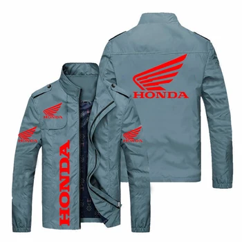  Мотоциклетная куртка с принтом Honda Red Wing, Мужская куртка, Женская ветровка, Осенне-зимний тренд 2021, Уличная мужская одежда, пальто