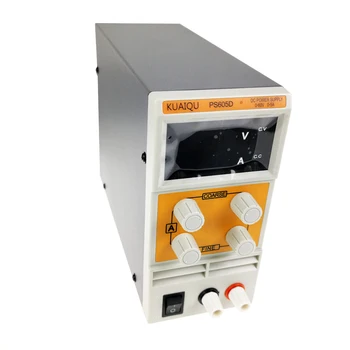  Светодиодный цифровой KUAIQU PS605D Регулируемый переменный портативный импульсный источник питания постоянного тока Выход 0-60 В 0-5A Поддержка переменного тока 110-220 В
