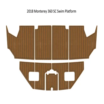  2018 Monterey 360 SC платформа для плавания, подножка для лодки, EVA пена, пол из искусственного тика