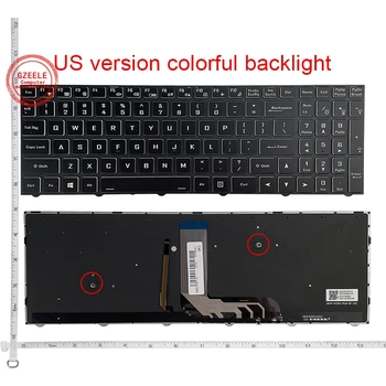  Клавиатура для ноутбука с подсветкой Для Hasee ZX8 TX6 G8 Z7-CT5NA 7NA 7GS KPZGZ TX9 GX9 CT7DK G9-CT7PK Z7 G7M на американском английском языке Без рамки