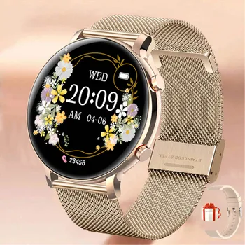  Новые Женские смарт-часы с Bluetooth-вызовом, Модный браслет с Пользовательским Циферблатом, Спортивный Фитнес-трекер, ЭКГ + PPG, NFC, Умные часы для Android IOS
