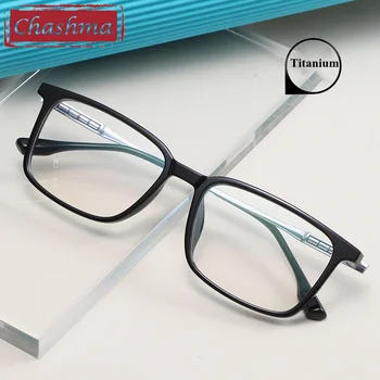  Очки Chashma Eyewear TR 90 Titanium Temple Мужские Дизайнерские Очки по рецепту, Оптические линзы, Прозрачные дизайнерские женские Gafas