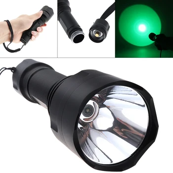  XPE Тактический охотничий светодиодный фонарик, водонепроницаемый бликовый фонарик с зеленым светом для активного отдыха/Охоты/рыбалки