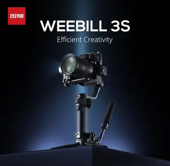  ZHIYUN Weebill 3S 3-Осевой Стабилизатор камеры Gimbal Ручной Светильник Управления Bluetooth для DSLR Беззеркальной камеры для Видеостудии