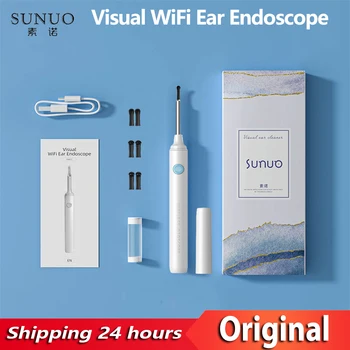  YOUPIN Sunuo Smart Visual Ear Sticks Эндоскоп Высокоточная ушная палочка Мини-камера Отоскоп для чистки ушей