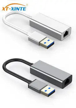  Адаптер USB 3.0 для локальной сети RJ45 Ethernet Type-A Гигабитный Сетевой адаптер USB-A Адаптер Конвертер Из Алюминиевого Сплава для MacBook iPad PC