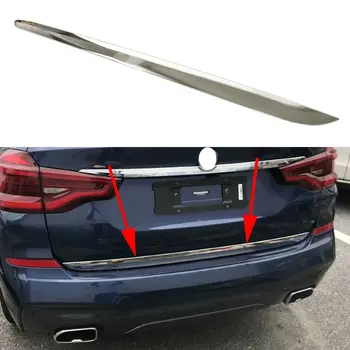  Для BMW X3 G01 2018 2019 2020 2021 Задняя дверь Багажника, отделка багажника, Защитная крышка в полоску, Хромированные Аксессуары