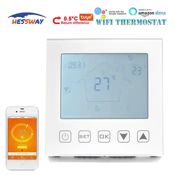  Регулятор температуры холодильника HESSWAY 3A TUYA wifi термостат для газового котла 2 в 1 с рычажным управлением и сухим контактом NC/NO