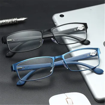  Очки для чтения Мужские Деловые очки Женские Очки из титанового сплава Мужская Оправа для очков при Дальнозоркости и пресбиопии